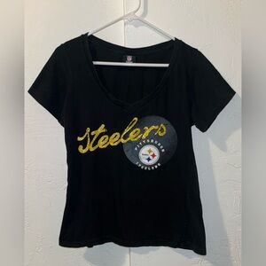 Pittsburgh Steelers V-neck T-shirt